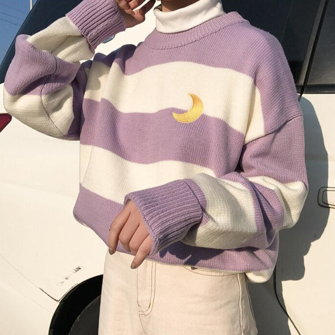 Moon Princess Striped Sweater