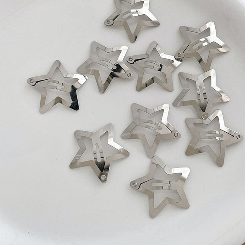 Star BB Hair Clips 10 pcs Set