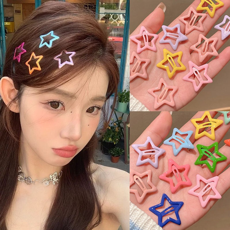 Star BB Hair Clips 10 pcs Set