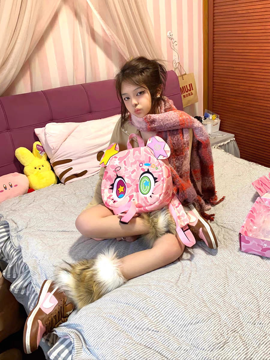 Harajuku Pink Bear Backpack