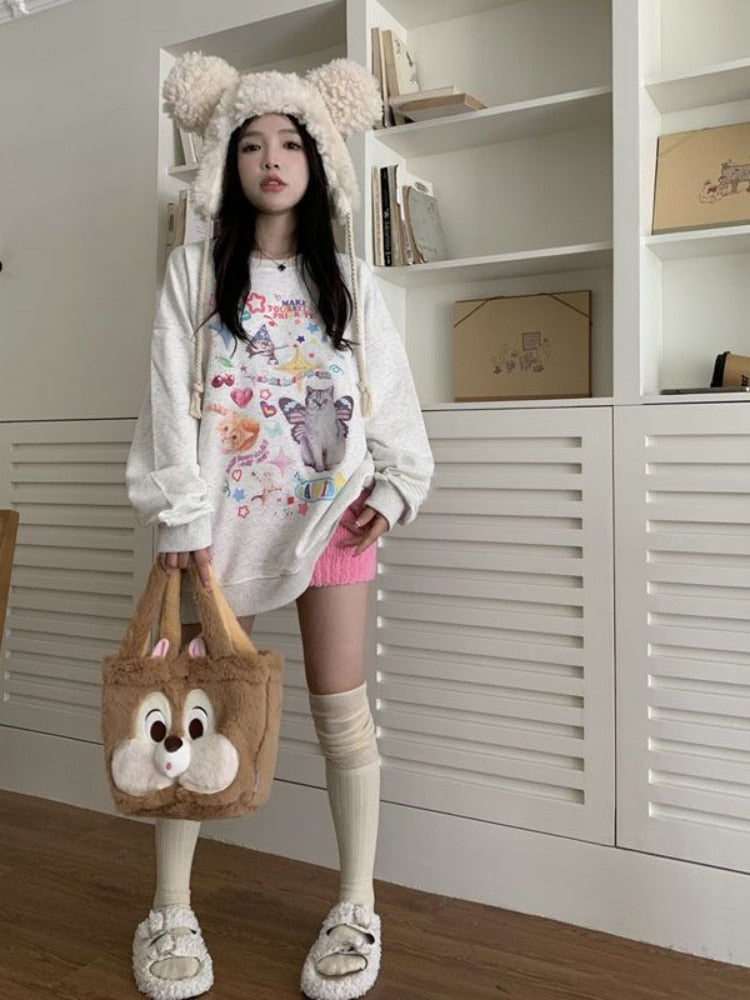 Cute Meme Cats Sweatshirt