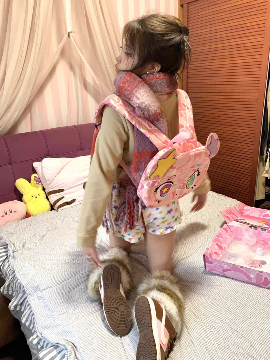 Harajuku Pink Bear Backpack