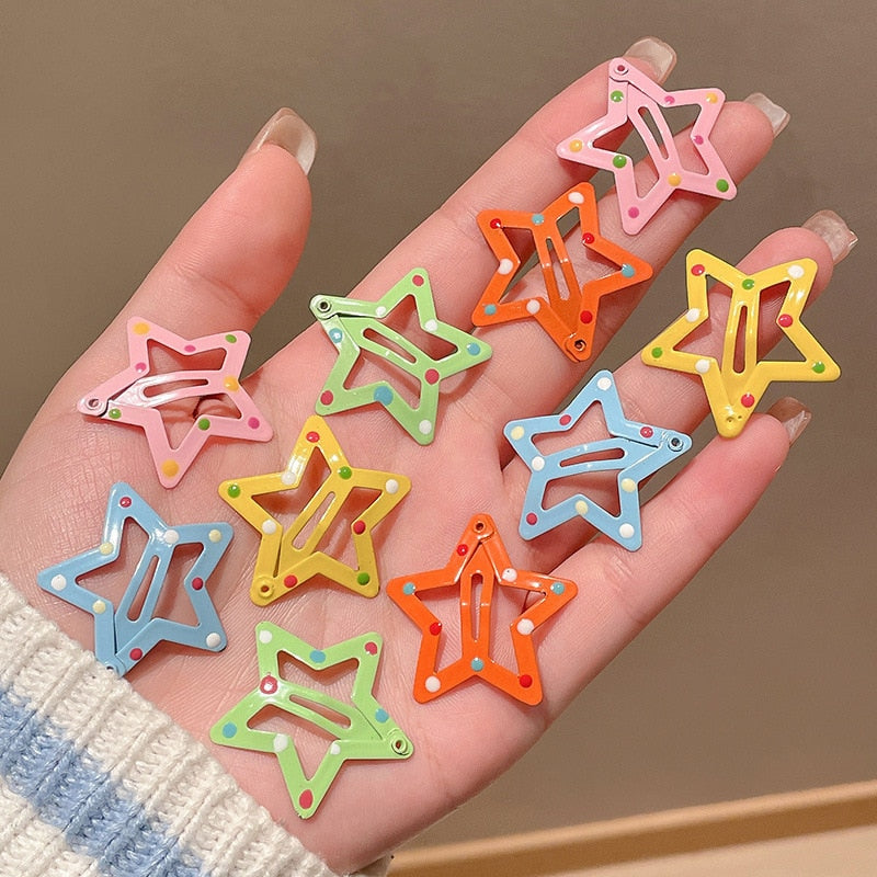 Star BB Hair Clips 10 pcs Set