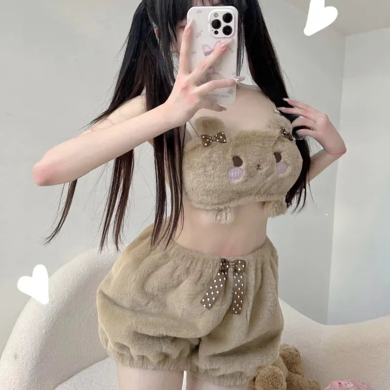 Soft Plush Teddy Bear Lingerie Set Aesthetics Boutique Soft Plush Teddy Bear Lingerie Set Aesthetics Boutique