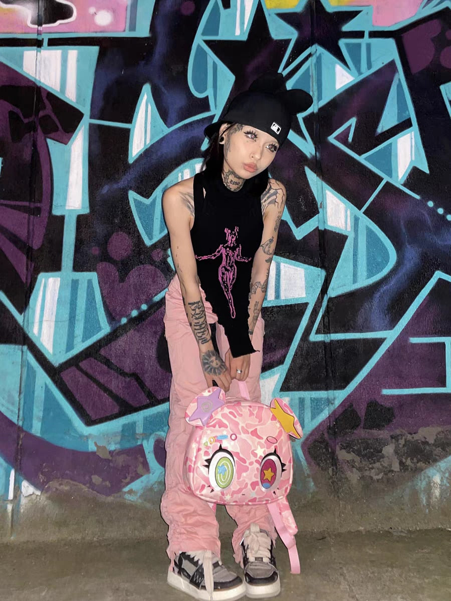 Harajuku Pink Bear Backpack