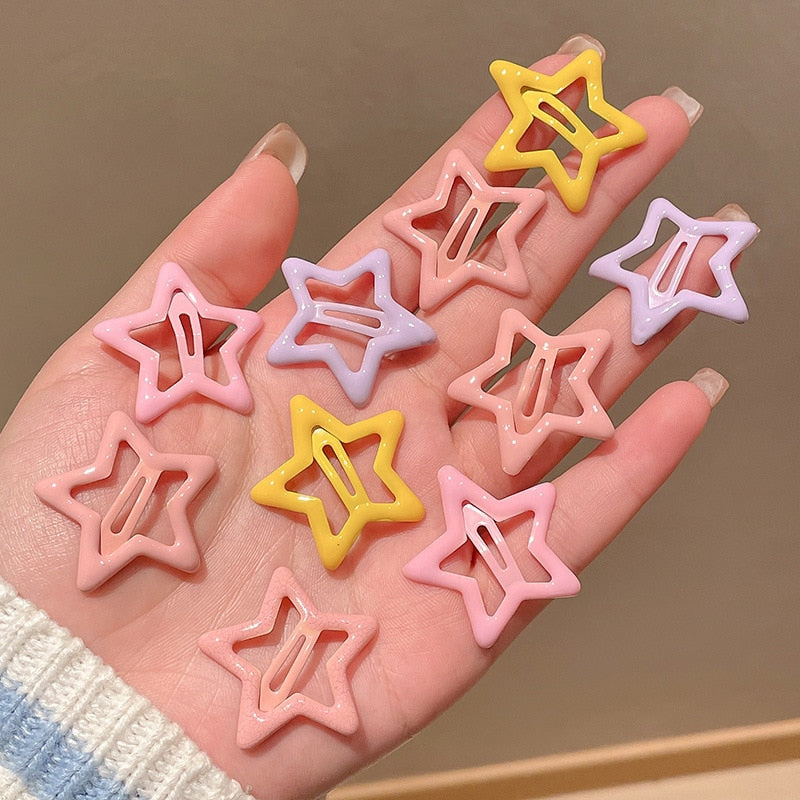 Star BB Hair Clips 10 pcs Set
