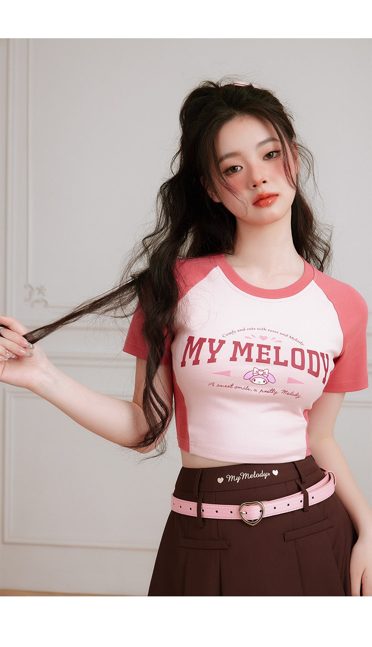 Baseball Crop Top My Melody