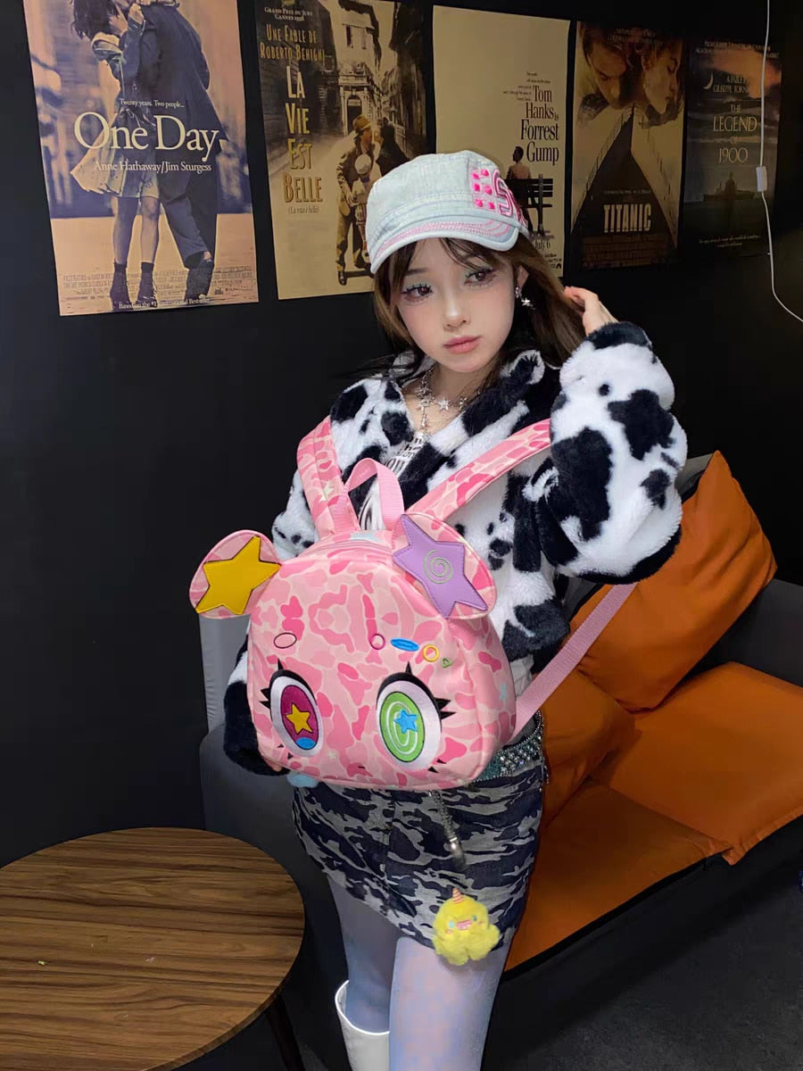 Harajuku Pink Bear Backpack