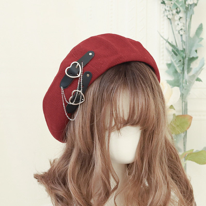 Beret Lolita Sweet Girl Heart Hat
