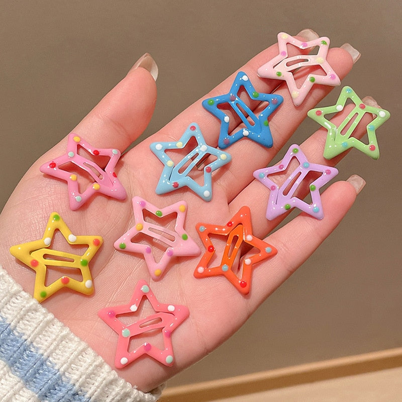 Star BB Hair Clips 10 pcs Set