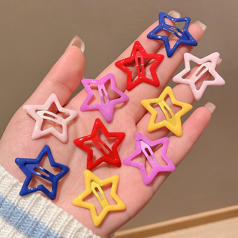 Star BB Hair Clips 10 pcs Set