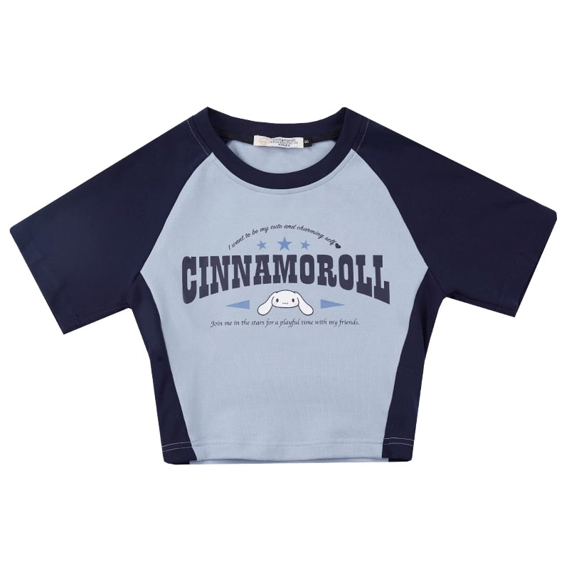 Baseball Crop Top Cinnamoroll