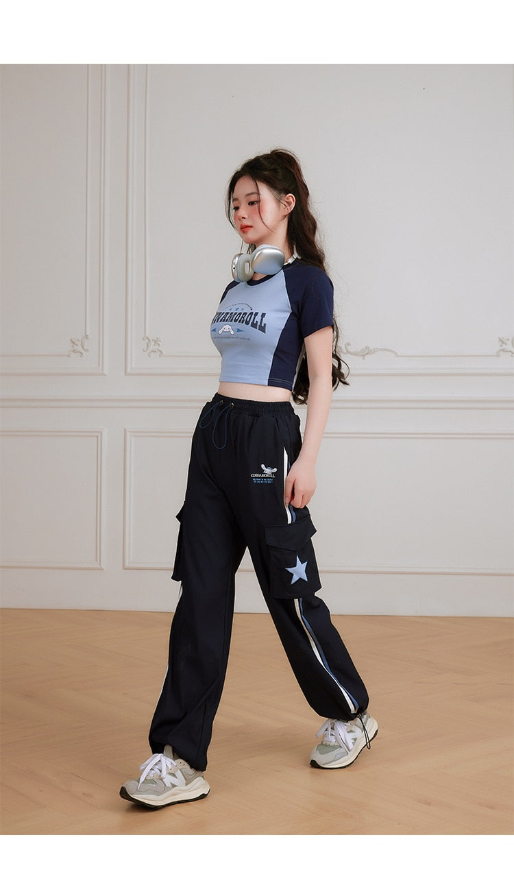 Baseball Crop Top Cinnamoroll