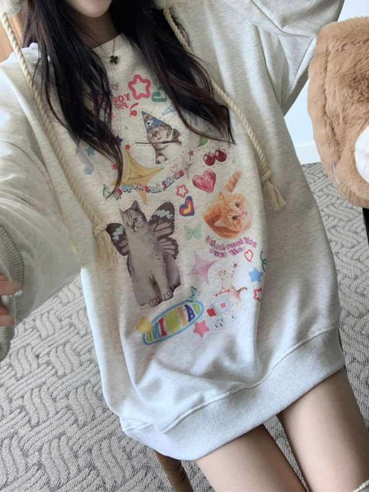 Cute Meme Cats Sweatshirt