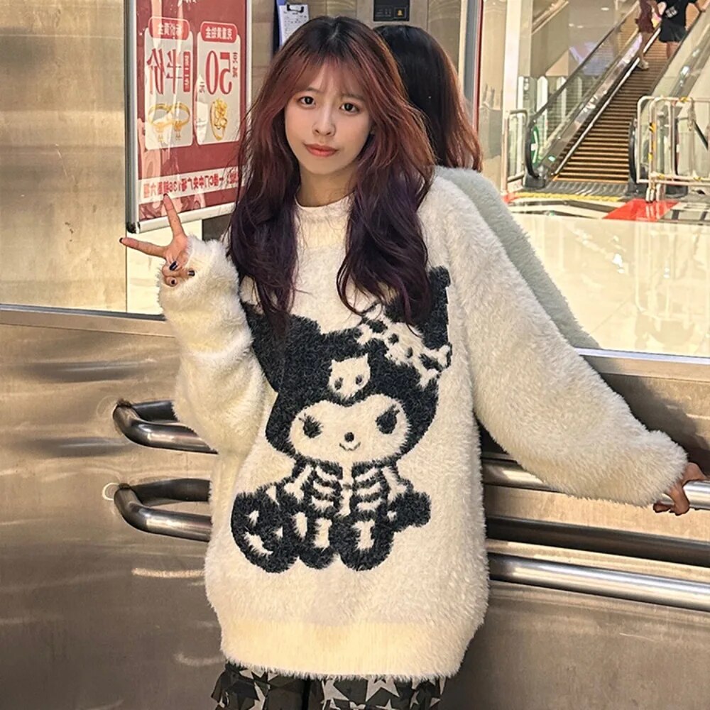 Skeleton Kuromi Sweater