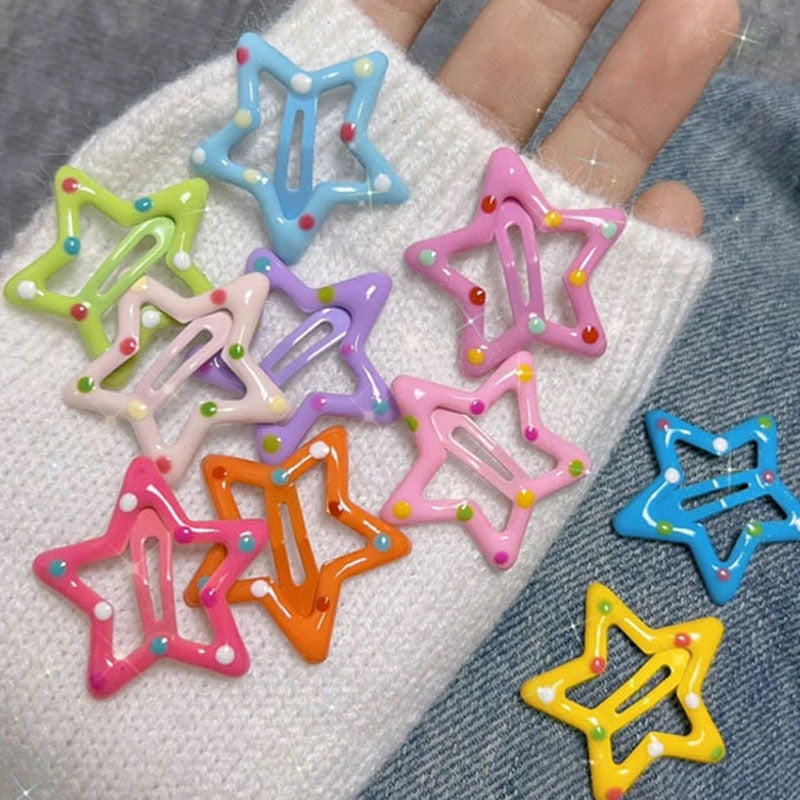 Star BB Hair Clips 10 pcs Set