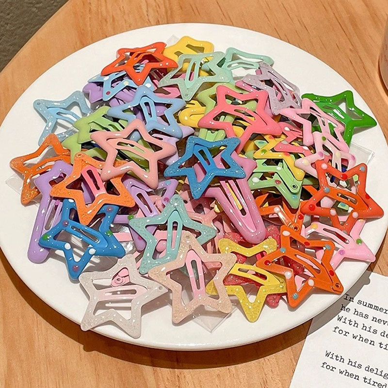 Star BB Hair Clips 10 pcs Set