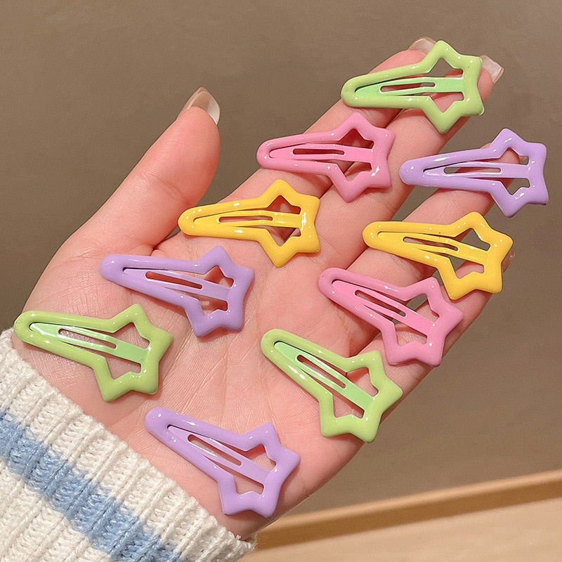 Star BB Hair Clips 10 pcs Set