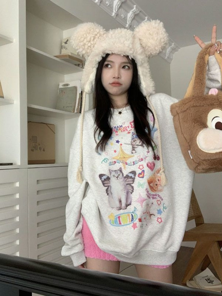 Cute Meme Cats Sweatshirt