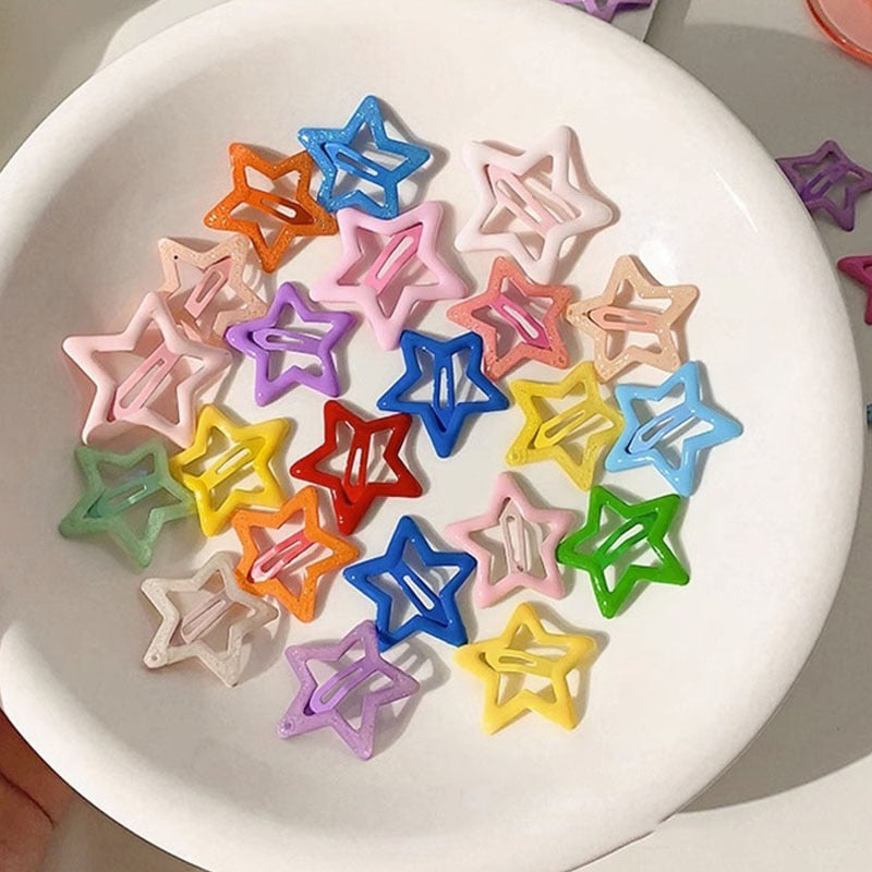 Star BB Hair Clips 10 pcs Set