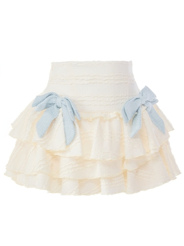 Baby Blue Dollette Skirt Matching Set