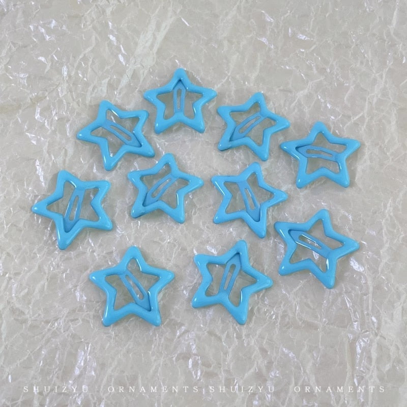 Star BB Hair Clips 10 pcs Set