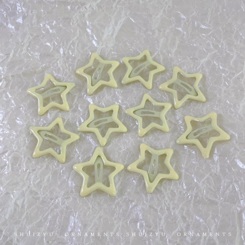 Star BB Hair Clips 10 pcs Set