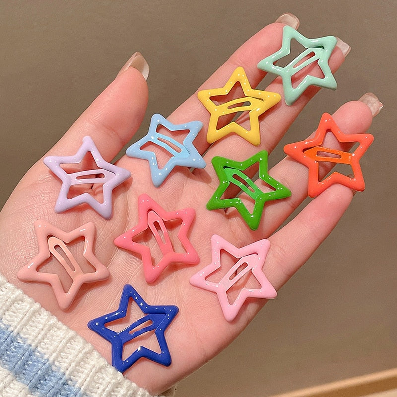 Star BB Hair Clips 10 pcs Set