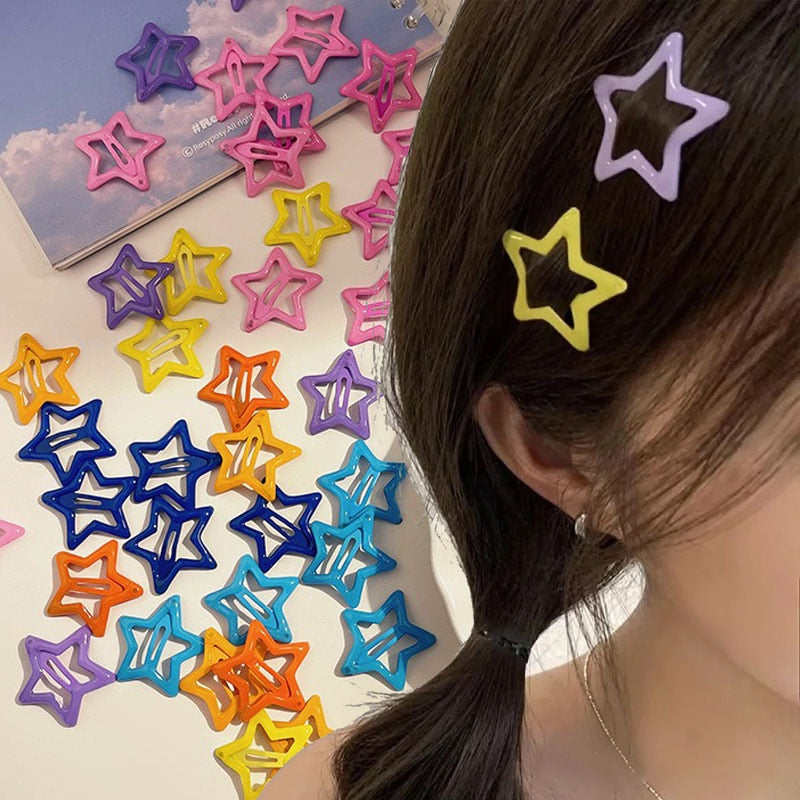 Star BB Hair Clips 10 pcs Set
