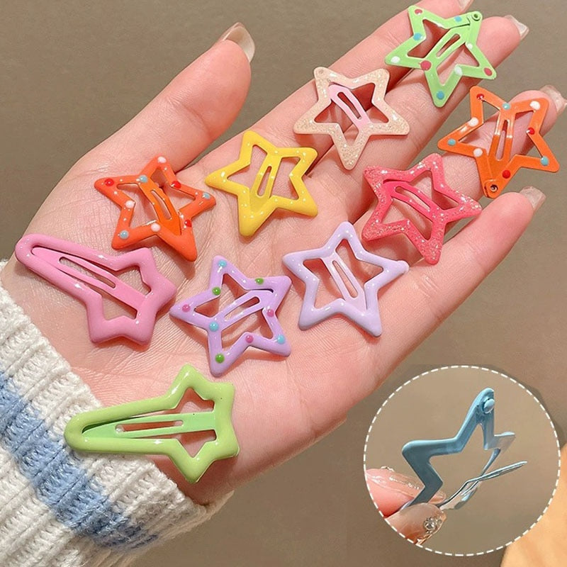 Star BB Hair Clips 10 pcs Set