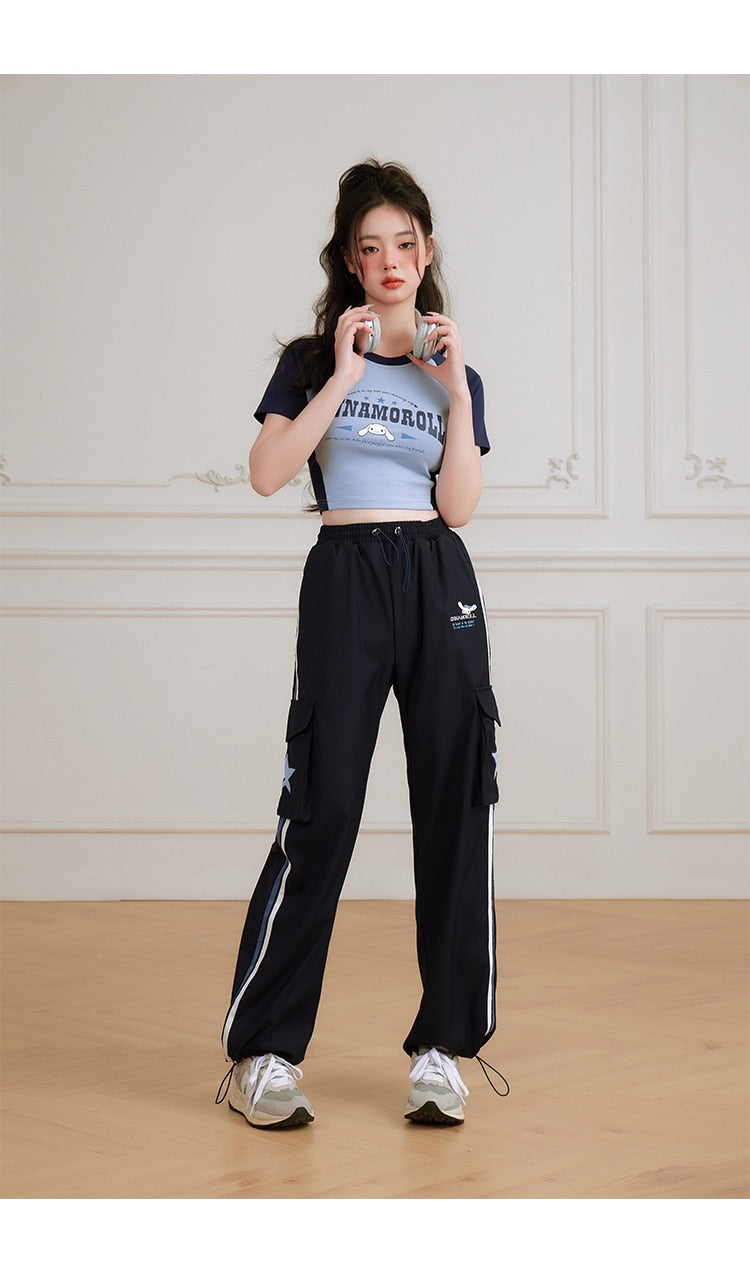 Baseball Crop Top Cinnamoroll