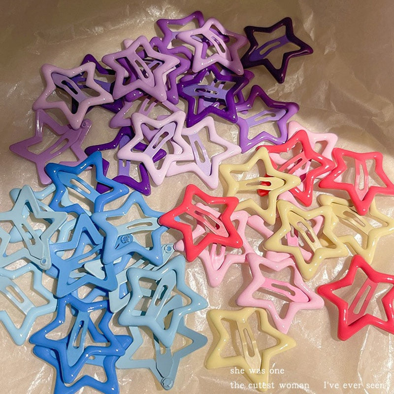 Star BB Hair Clips 10 pcs Set
