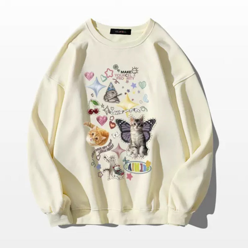 Cute Meme Cats Sweatshirt