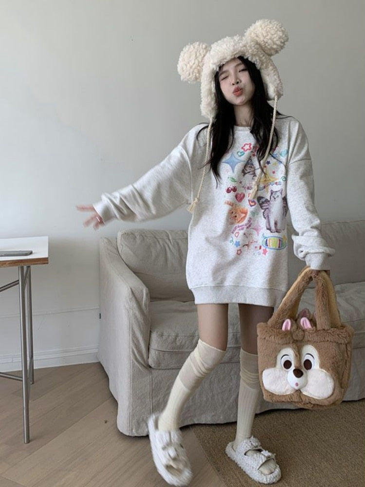Cute Meme Cats Sweatshirt