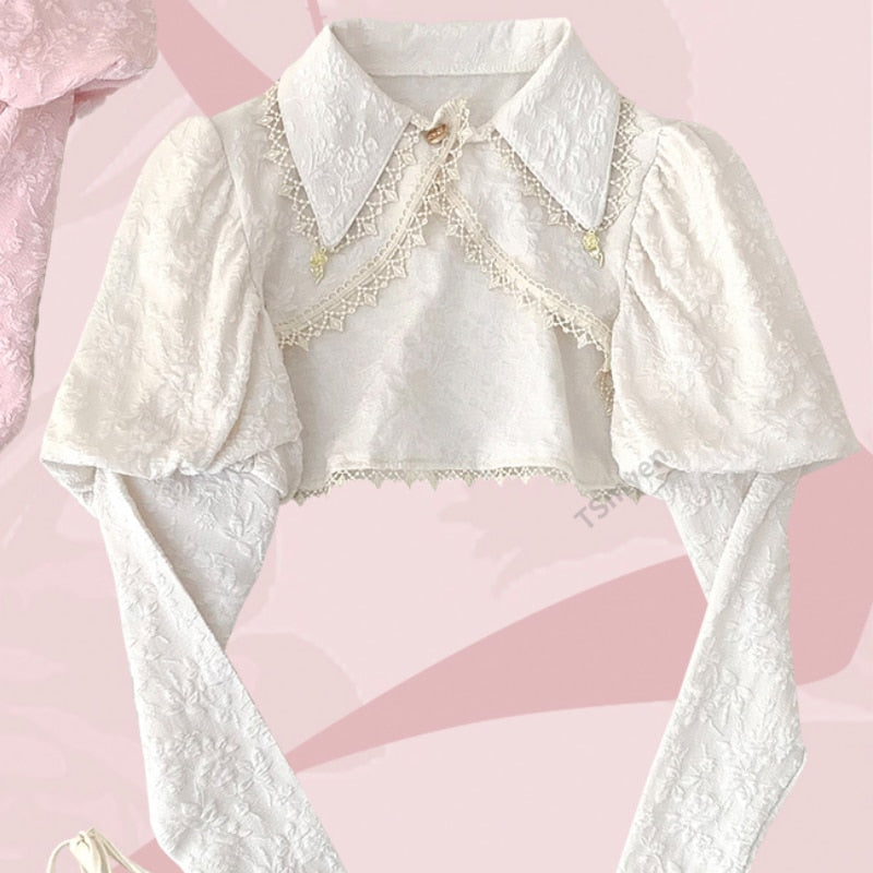 Soft Pink Sweet Lolita Skirt Set