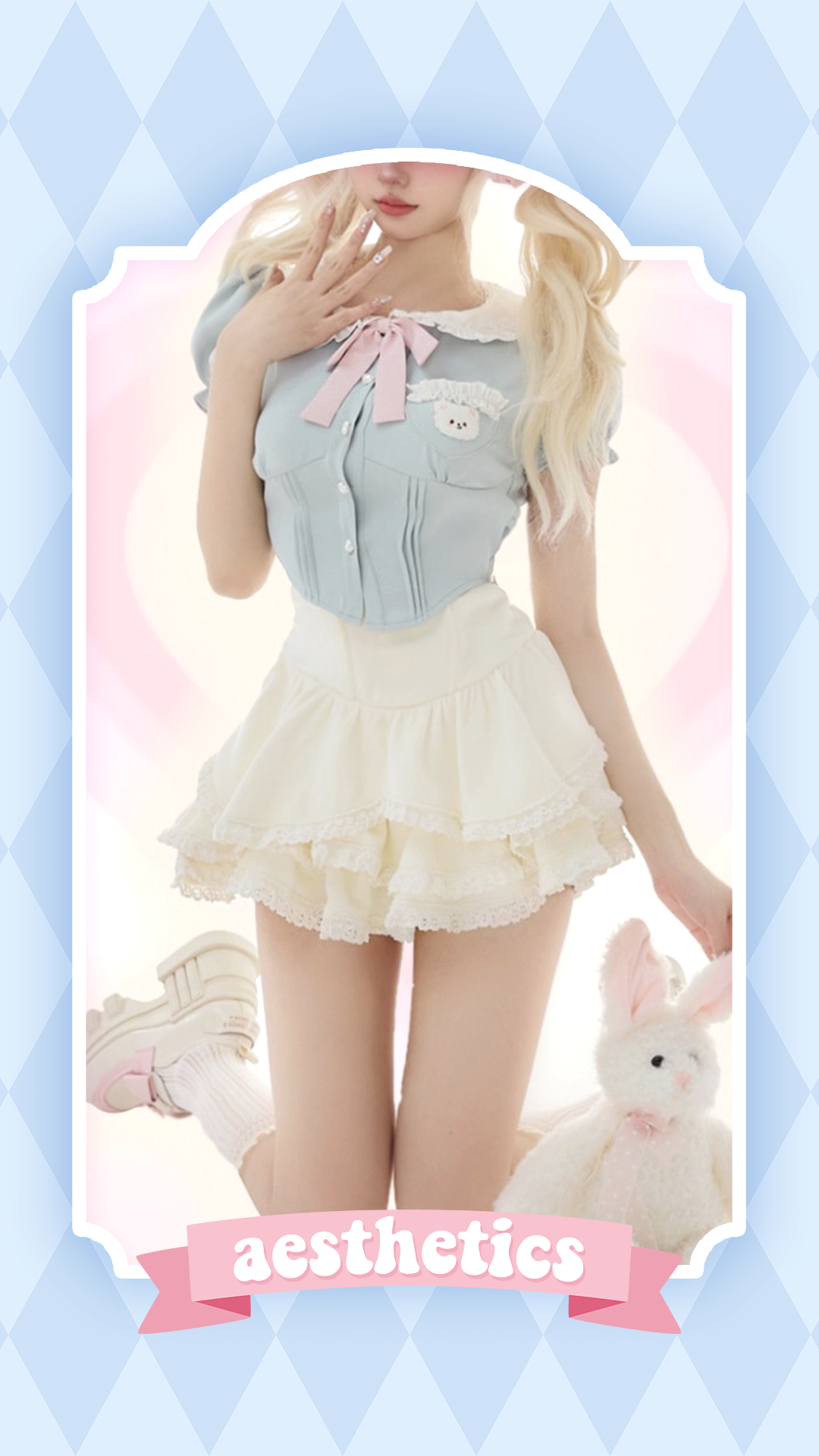 Baby Blue Dollette Bloomers Matching Set