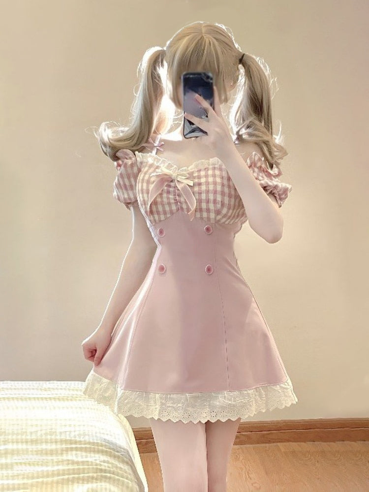Sweet Doll Mini Gingham Dress