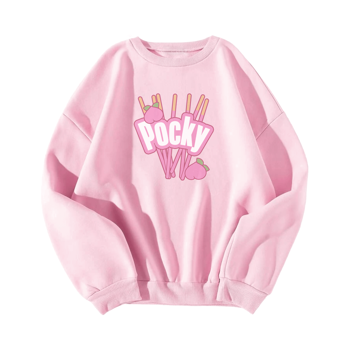 Pocky Sweatshirt Pink Peach Pink