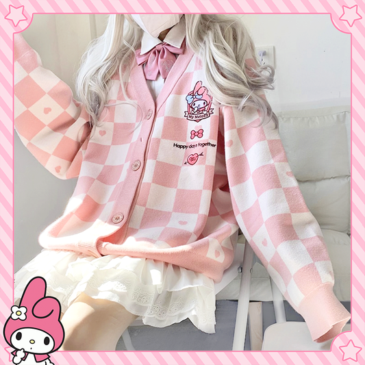 Sanrio Clothes - My Melody Sweater Cardigan - Kawaii