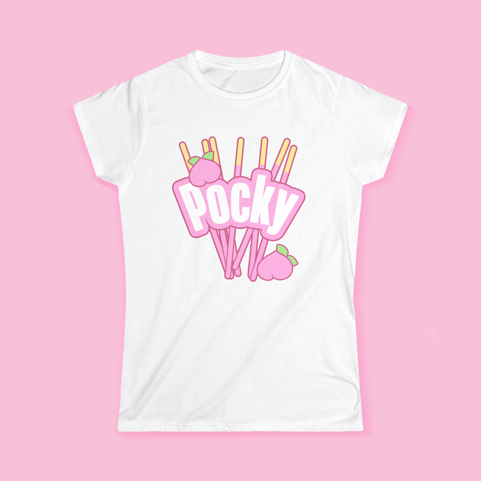 Kawaii Women Tops Y2k T-shirt Sweet Lolita Girls Pink Anime