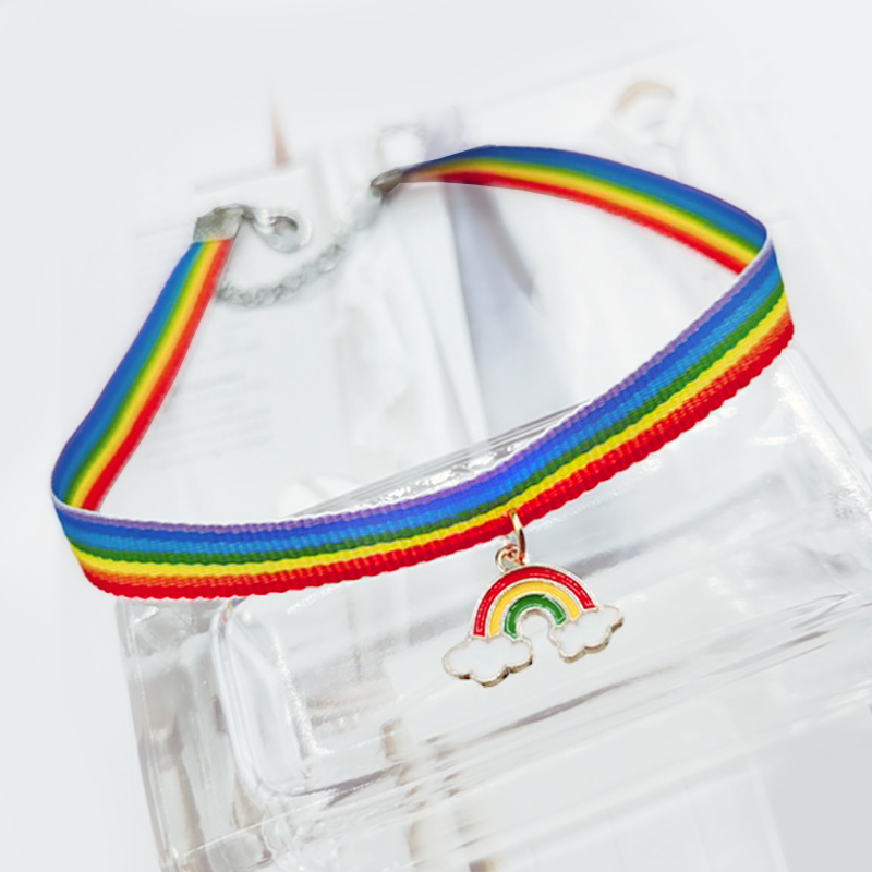 Rainbow Choker Necklace