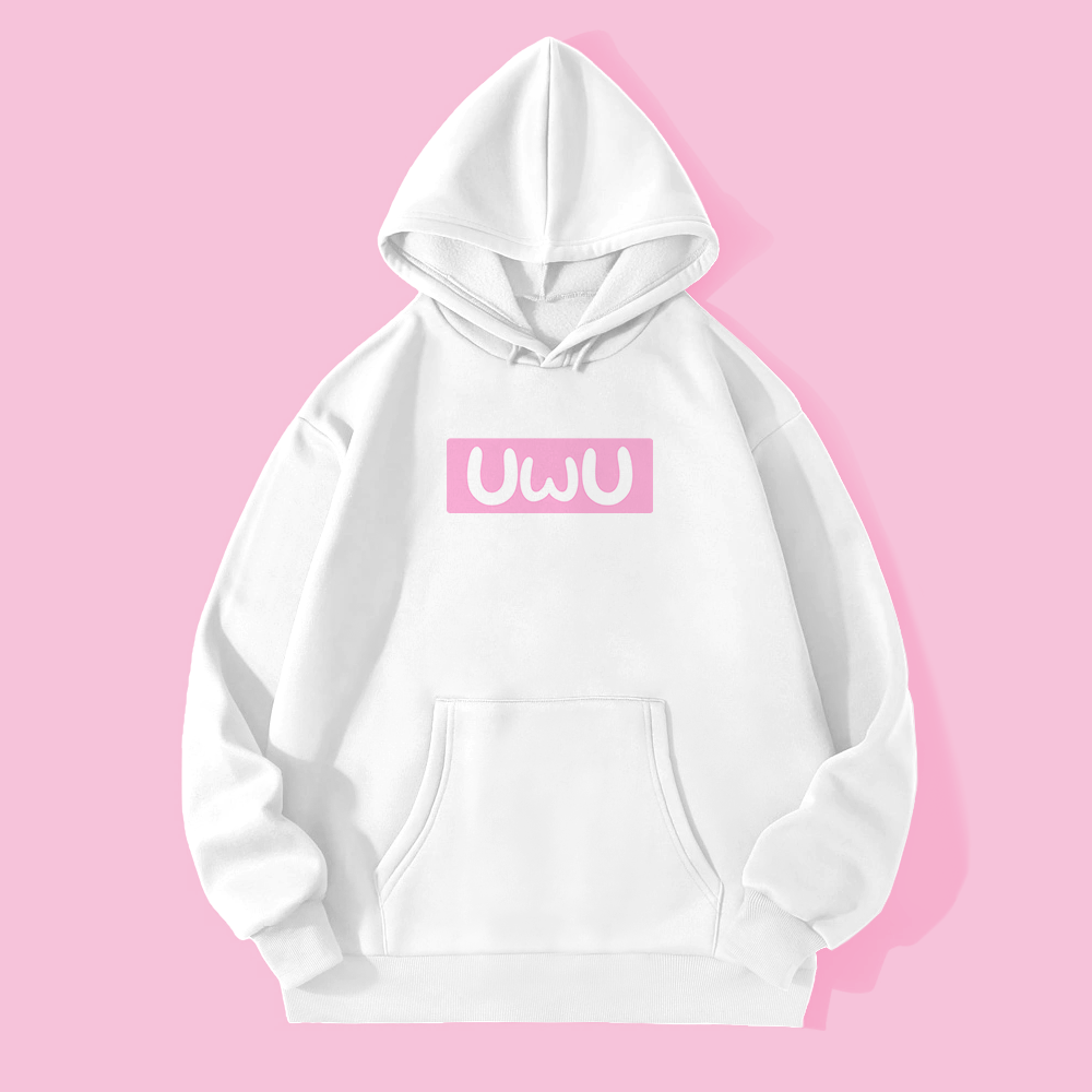 Boutique Printed Hooded Sweatshirt In White