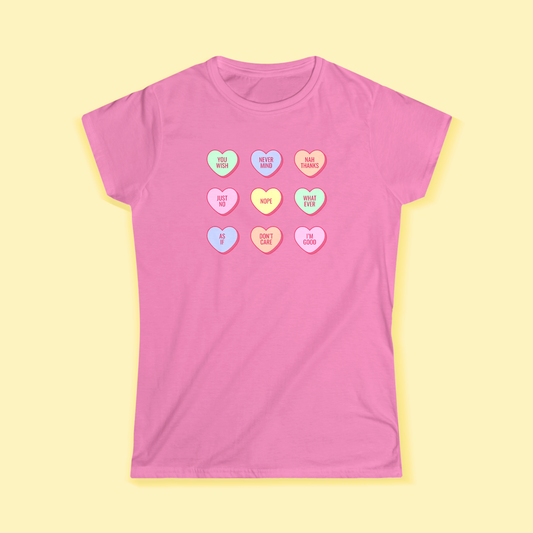 Valentines Heart Candy Girly T-Shirt
