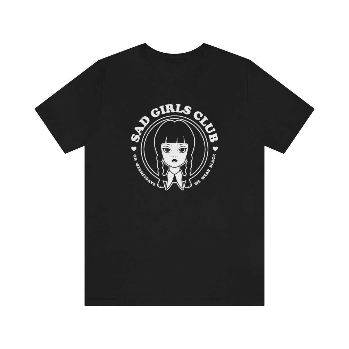 Wednesday Addams Sad Girls Club Soft Tee