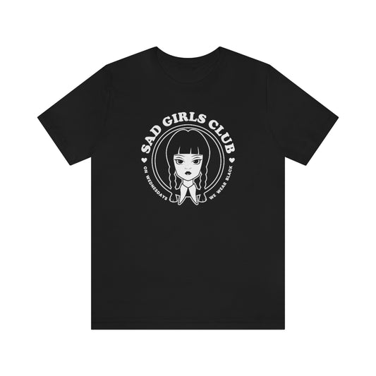 Wednesday Addams Sad Girls Club Soft Tee