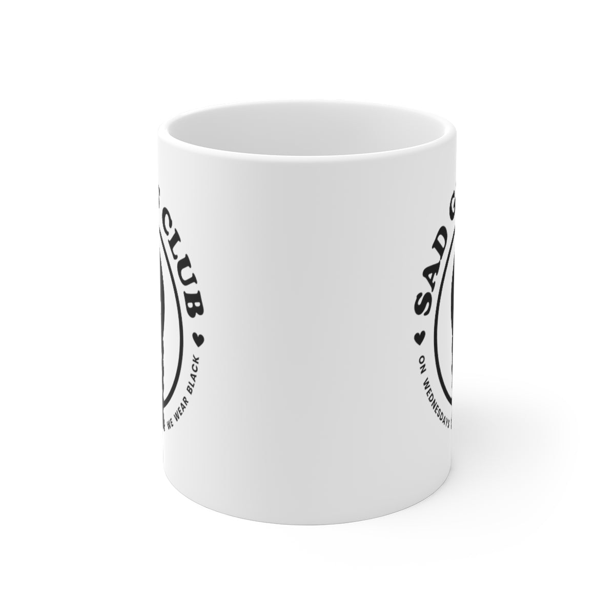 Wednesday Addams Sad Girls Club Coffee Mug