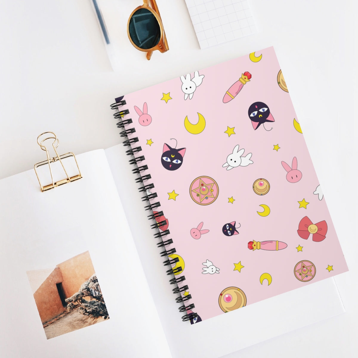Sailor Moon Luna Bunny Spiral Notebook