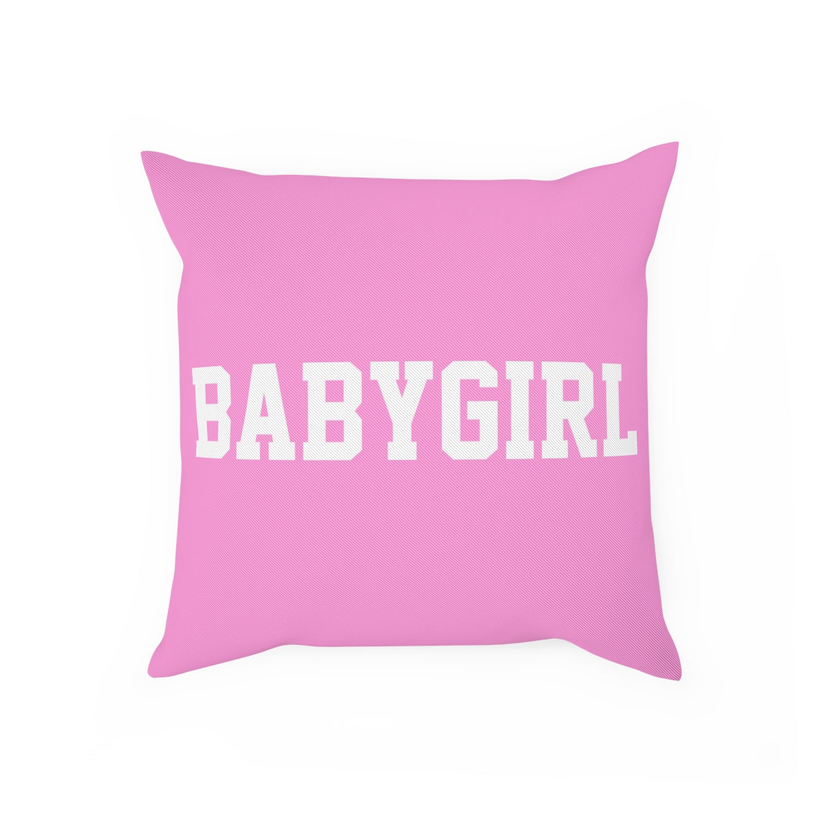 College Baby Girl Pink Pillow Cushion