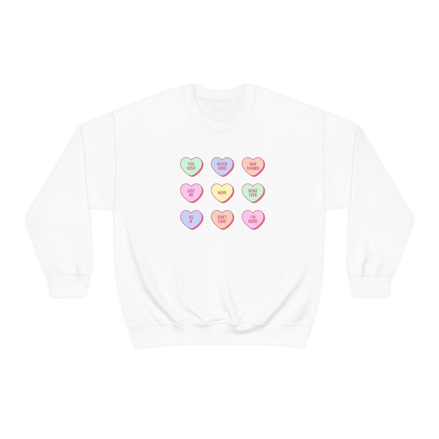 Valentines Heart Candy Sweatshirt