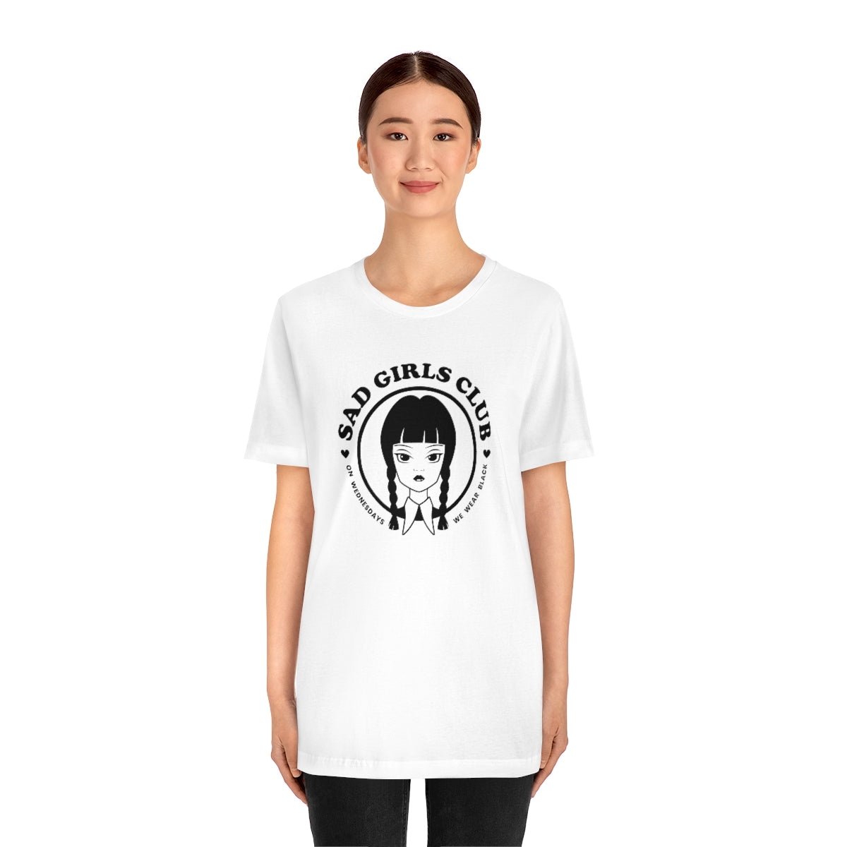Wednesday Addams Sad Girls Club Soft Tee